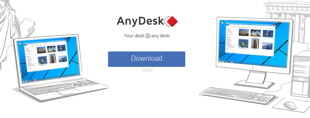 برنامج AnyDesk التحكم في كمبيوتر آخر