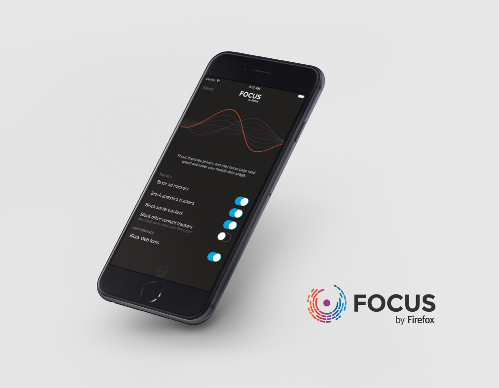 تطبيق Focus من موزيلا حظر الاعلانات للايفون