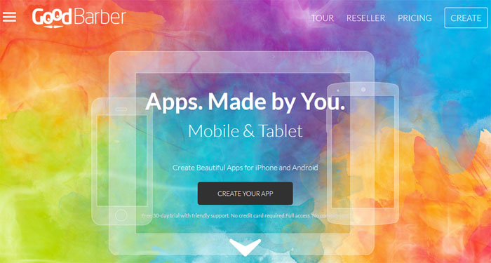 خدمة Goodbarber انشاء تطبيقك الخاص بكل سهولة