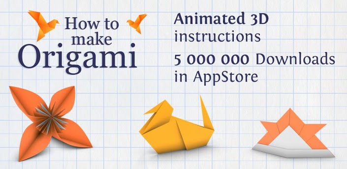تطبيق How to Make Origami كيف تصنع اشكال من الورق