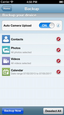 iDrive نسخة احتياطية من ملفاتك في الايفون والجالكسي