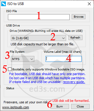 برنامج ISO to USB حرق ملفات ISO على فلاش ميموري