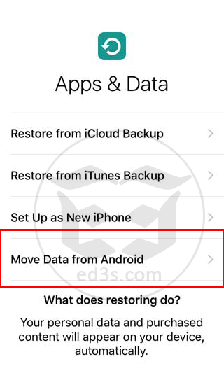 تطبيق Move to iOS نقل البيانات من اندرويد الى ايفون