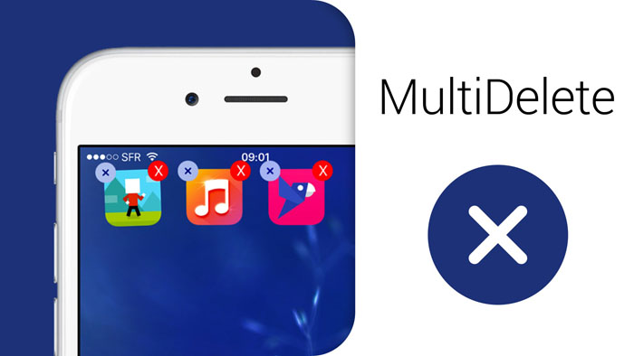 اداة MultiDelete تتيح لك حذف مجموعة من التطبيقات في الايفون