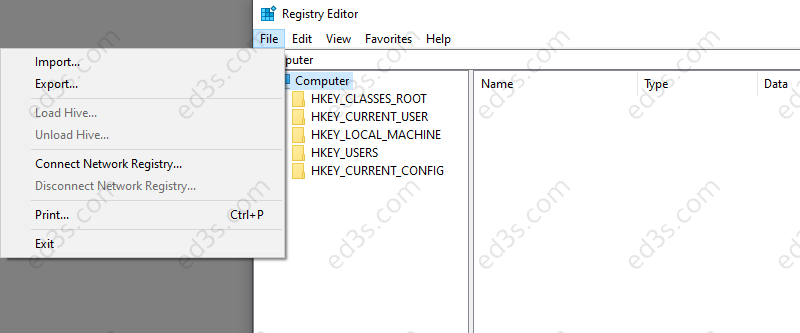 كيفية حفظ نسخة احتياطية من ملف السجل Registry Editor