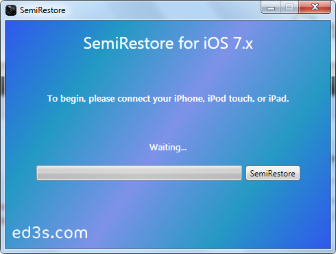 برنامج SemiRestore7 ريستور للايفون والايباد بدون فقدان الجيلبريك iOS7