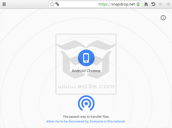 خدمة SnapDrop نقل الملفات بين الكمبيوتر والهاتف