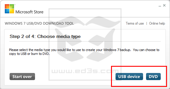 برنامج Windows 7 USB/DVD Download Tool حرق ويندوز 8 على فلاش